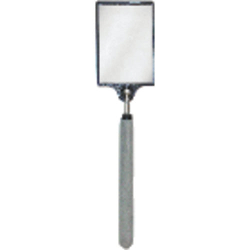 3 1/2″ × 2 1/2″ Size - Rectangular-32 3/4″ Extended Length - Telescoping Pocket Mirror - Eagle Tool & Supply