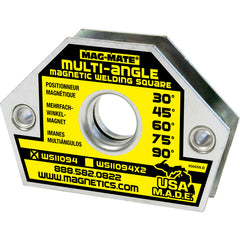 Magnetic Welding Square - 10 Angle-3 3/8″ × 1/2″ × 2 9/16″-23 lbs Holding Capacity - Eagle Tool & Supply