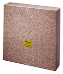 12 x 12 x 3" - Master Pink Five-Face Granite Master Square - AA Grade - Eagle Tool & Supply