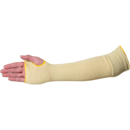 Arm Protection - Kevlar 18″ Standard Weight 2-Ply Knit Sleeve Kevlar Outer/Cotton Inner w/Thumb Hole - Eagle Tool & Supply