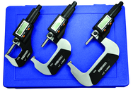 IP54 Electronic Micrometer - 0-3" /76.2mm Range - .00005"/.001mm Resolution - Output S4 Connector - Eagle Tool & Supply