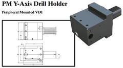 PM Y-Axis Drill Holder (Peripheral Mounted VDI) - Part #: PM59.3012D - Eagle Tool & Supply
