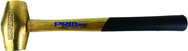 PRM Pro 10 lb. Brass Hammer with 32" Wood Handle - Eagle Tool & Supply