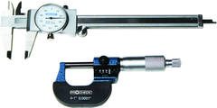 0-1" Outside Micrometer And 0-6" Dial Caliper in Case - Eagle Tool & Supply