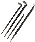 4 Pc. Pinch and Roll Bar Set - 16, 18" Rolling Head Bars; 14, 20" Line Up Bars - Eagle Tool & Supply