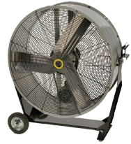 36" Portable Tilting Mancooler Fan 1/2 HP - Eagle Tool & Supply