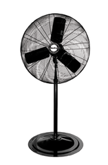 30" Oscillating Pedestal Fan (90° oscillation); 3-speed; 1/4 HP; 120V - Eagle Tool & Supply