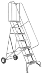 Model 6500; 5 Steps; 30 x 46'' Base Size - Roll-N-Fold Ladder - Eagle Tool & Supply