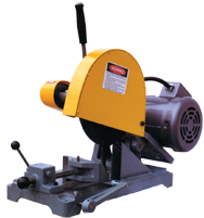 Abrasive Cut-Off Saw-Floor Swivel Vise - #K10S-1; Takes 10" x 5/8 Hole Wheel (Not Included); 3HP; 1PH Motor - Eagle Tool & Supply