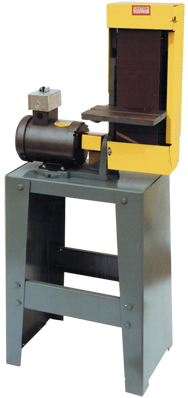 Belt Sander-with Stand - #S6MS-3; 6 x 48'' Belt; 3HP; 3PH; 220/440V Motor - Eagle Tool & Supply