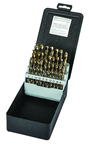 26 Pc. A - Z Letter Size Cobalt Bronze Oxide Jobber Drill Set - Eagle Tool & Supply