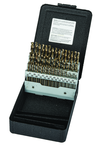 60 Pc. #1 - #60 Wire Gage Cobalt Bronze Oxide Screw Machine Drill Set - Eagle Tool & Supply