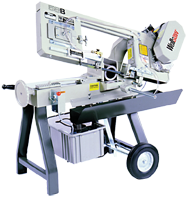 Horizontal/Vertical Bandsaw-Wet Cutting - #58BW; 9-1/2 x 11'' Capacity; 1/2HP; 1PH; 115V Motor - Eagle Tool & Supply