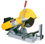 Abrasive Cut-Off Saw - #100020110; Takes 10" x 5/8 Hole Wheel (Not Included); 3HP; 1PH; 110V Motor - Eagle Tool & Supply