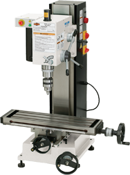 Mill with Dovtail Column - R-8 Spindle - 6-1/4 X 21-5/8'' Table - 3/4 HP - 1PH - 110V Motor - Eagle Tool & Supply