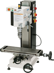 Mill with Dovtail Column - R-8 Spindle - 6-1/4 X 21-5/8'' Table - 3/4 HP - 1PH - 110V Motor - Eagle Tool & Supply