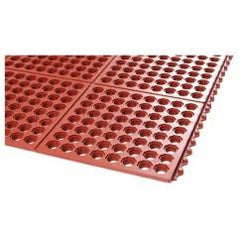 3' x 3' x 5/8" Thick Drainage Mat - Red - Eagle Tool & Supply