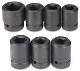 Proto® 1" Drive 7 Piece Impact Socket Set - 4 Point - Eagle Tool & Supply