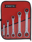 Proto® 5 Piece Offset Reversible Ratcheting Box Wrench Set - 6 and 12 Point - Eagle Tool & Supply