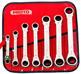 Proto® 7 Piece Offset Reversible Ratcheting Box Wrench Set - 6 and 12 Point - Eagle Tool & Supply