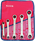 Proto® 5 Piece Ratcheting Box Wrench Set - 6 and 12 Point - Eagle Tool & Supply