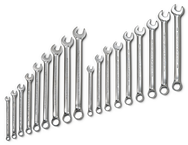 Proto® 18 Piece Full Polish Anti-Slip Fractional and Metric Combination Wrench Set - 12 Point - Eagle Tool & Supply