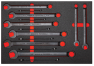 Proto® Foamed 14 Piece Combination Wrench Set- Black Chrome- 12 Point - Eagle Tool & Supply