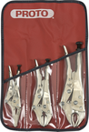 Proto® 3 Piece Locking Pliers Set - Nickel Chrome - Eagle Tool & Supply