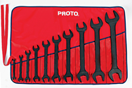 Proto® 10 Piece Black Oxide Open-End Wrench Set - Eagle Tool & Supply