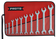 Proto® 10 Piece Satin Open-End Wrench Set - Eagle Tool & Supply