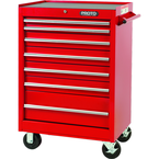 Proto® 440SS 27" Roller Cabinet - 7 Drawer, Red - Eagle Tool & Supply