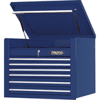 Proto® 450HS 34" Top Chest - 6 Drawer, Blue - Eagle Tool & Supply