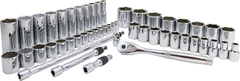 Proto® 3/8" & 1/2" Drive 50 Piece Combination Socket Set - 6 and 12 Point - Eagle Tool & Supply