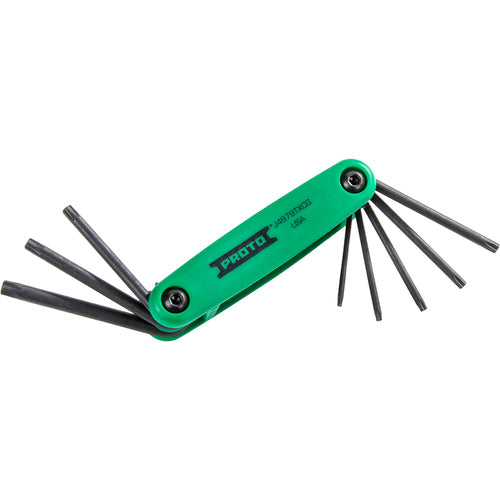 Proto 8 Piece Torx Folding Key Set - Eagle Tool & Supply
