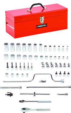 Proto® 3/8" Drive 58 Piece Socket, Combination Set - 12 Point - Eagle Tool & Supply