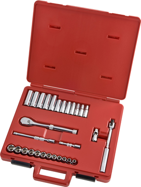 Proto® 3/8" Drive 29 Piece Metric Socket, Combination Set - 6 Point - Eagle Tool & Supply