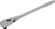 Proto® 1/2" Drive Flex Head Precision 90 Pear Head Ratchet Long 18"- Full Polish - Eagle Tool & Supply