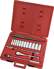 Proto® 1/2" Drive 30 Piece Socket Set - 12 Point - Eagle Tool & Supply