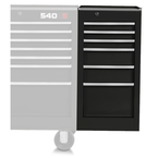 Proto® 440SS Side Cabinet - 6 Drawer, Black - Eagle Tool & Supply