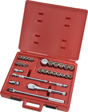 Proto® 1/2" Drive 29 Piece Metric Socket Set - 12 Point - Eagle Tool & Supply