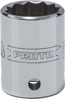 Proto® Tether-Ready 1/2" Drive Socket 22 mm - 12 Point - Eagle Tool & Supply