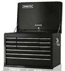 Proto® 440SS 27" Top Chest with Drop Front - 12 Drawer, Black - Eagle Tool & Supply