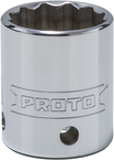 Proto® Tether-Ready 1/2" Drive Socket 1" - 12 Point - Eagle Tool & Supply