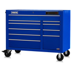 Proto® 550E 50" Front Facing Power Workstation w/ USB - 10 Drawer, Gloss Blue - Eagle Tool & Supply