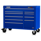 Proto® 550E 50" Power Workstation - 10 Drawer, Gloss Blue - Eagle Tool & Supply