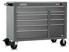 Proto® 550E 50" Power Workstation - 10 Drawer, Dual Gray - Eagle Tool & Supply