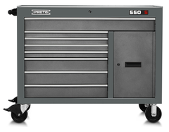 Proto® 550S 50" Workstation - 8 Drawer & 1 Shelf, Dual Gray - Eagle Tool & Supply