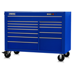 Proto® 550S 57" Workstation - 13 Drawer, Gloss Blue - Eagle Tool & Supply