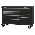 Proto® 550S 66" Workstation - 12 Drawer, Gloss Black - Eagle Tool & Supply