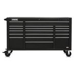 Proto® 550E 67" Power Workstation - 18 Drawer, Gloss Black - Eagle Tool & Supply